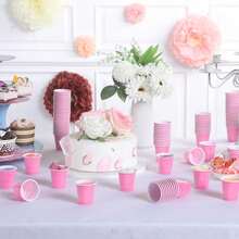 10/20pcs Bullet Cups, 2oz Mini Party Cups, Reusable Small Cups For Party Games, Suitable For Liquor, Cocktails, Wine, Condiments, Snacks, Juice. Perfect For Any Party! - Pink - View 3