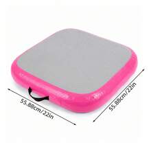 Inflatable Gymnastics Air Mat Tumbling Track With Pump For Yoga Cheerleading Home Training - Pink - View 3