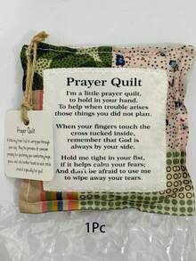 1/2pcs Cross Prayer Blanket - Pocket Size Mini Prayer Blanket - Handmade Colorful Throw Blanket - Christian Spiritual Encouragement Gift, Birthday Gift, Graduation Gift - Multicolor - View 14