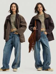 Adidas Originals Women's CRFT JKT W Faux Fur Jacket KT3146 - Brown - View 7