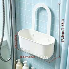 Space-Saving Sink Caddy Organizer, Hanging Drain Basket With Fast Draining Slots, Multipurpose Kitchen Sponge Holder For Brushes, Scrubbers & Cleaning Tools, Sink Storage Rack For Kitchen & Bathroom Counter Organization - Multicolor - View 8