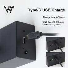 wamblz Wireless Rechargeable Picture Light With Remote Control, Three-Color Changing, Dimmable Timer Battery Operated Wall Light CRI90+, Suitable For Bedrooms, Living Rooms, Studies, Hallways, And Gallery Black - Black - View 5