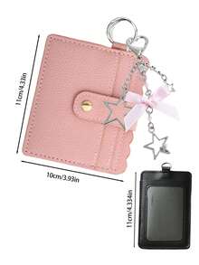 Women's Fashion Leopard Print Cute Mini Cardholder Compact Coin Purse With Removable Key Ring Zipper Wallet Slots For Women - Multicolor - View 11