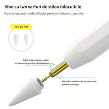 Apple Stylus Pen With LED Battery Indicator, Palm Rejection, Touch Control, Compatible With IPad 2018-2024 - Multicolor - View 6