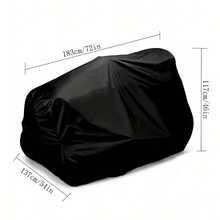 Riding Lawn Mower Cover – Heavy Duty Oxford, Fits Decks Up To 54", UV & Tear Resistant, Outdoor Tractor Storage For Garden & Yard - A - View 3