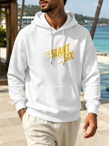 Autumn Casual Men's Hoodie, High Quality Fabric, Print, Casual, Breathable. - White - View 6