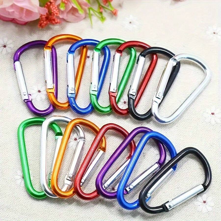 Carabiner Backpack Water Bottle Quick Clip Multi-Function D-Shaped Spring Hook Outdoor Climbing Hook - One Size - View 1