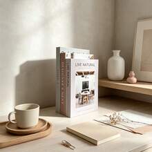 2/3pcs Foldable Fake Book Decor, Nordic Home Magazine Decorative Book, Minimalist Realistic Book Prop For Showroom, Villa, Study - Decor Book - View 8