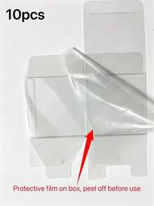 50/10pcs Transparent Gift Boxes - Suitable For Party Favors, Wedding, Birthday Gifts, Decoration And Small Business Packaging, Event Supplies - Multiple Styles - View 10