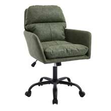 Office Chair Green Made Of Pu For Home - 綠色 - 查看 6