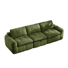 Sofa Green Made Of Chenille For Living Room And Lounge - Green 3 Seat - View 5