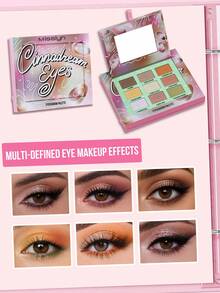 MISSLYN 1pc CINNADREAM Eyeshadow Palette, Matte & Shimmer, Riasan Halloween Ringan dan Tahan Lama, Cocok Sebagai Hadiah Sekolah - #01 - View 8