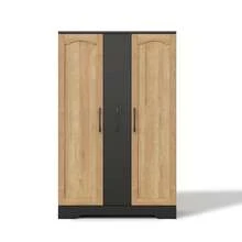 Kitchen Cabinet With Spice Rack, Spacious Double Door Cabinet With 4-Tier Vertical Extension, Adjustable Shelves And Modern Design - 120 * 78 * 35 Cm, Black And Natural, 78 X 35 X 120 Cm - Black - View 4