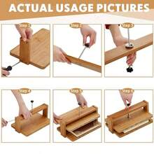 Bamboo Book Press Tool,Manual Bookbinding Press For Book Repair,Paper Flattening - A - View 3