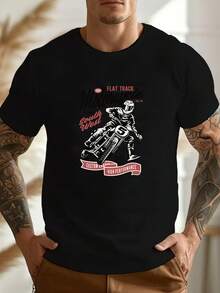 Men T-Shirts - 黑色 - 查看 6