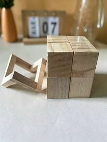 Personalized Custom Creative Magic Cube Photo Frame - DIY Creative Handmade Wooden Souvenir, Unique Foldable Collage Movie Theme Square, Made Of Innovative Materials, Suitable For Parents Celebration Gift, Couples, Friends, Family Creative Gift, Landscape Decoration, Desktop Display, Durable - Multicolor - View 10