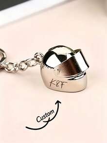 Gantungan Kunci Helm Motor yang Dipersonalisasi, Gantungan Kunci Helm dengan Ukiran Nama Kustom, Hadiah Kenang-kenangan Berkendara, Aksesori Kunci Liontin Helm Mini Modis untuk Pria - MultiWarna - View 14