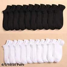 4/5/10/20 Pasang Kaos Kaki Pria Model R, Menyerap Keringat, Bernapas, Nyaman, Kaos Kaki Tak Terlihat, Cocok untuk Pemakaian Sehari-hari, Kaos Kaki Kerja, Semua Musim - MultiWarna - View 10