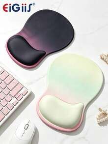 EIGIIS New Non-Slip Mouse Pad With Wrist Support, Business Style Mouse Mat, Perfect For Workers, Laptop, Home, Office & Travel, Ergonomic Design, High Grade Gaming Mouse Mat - View 2