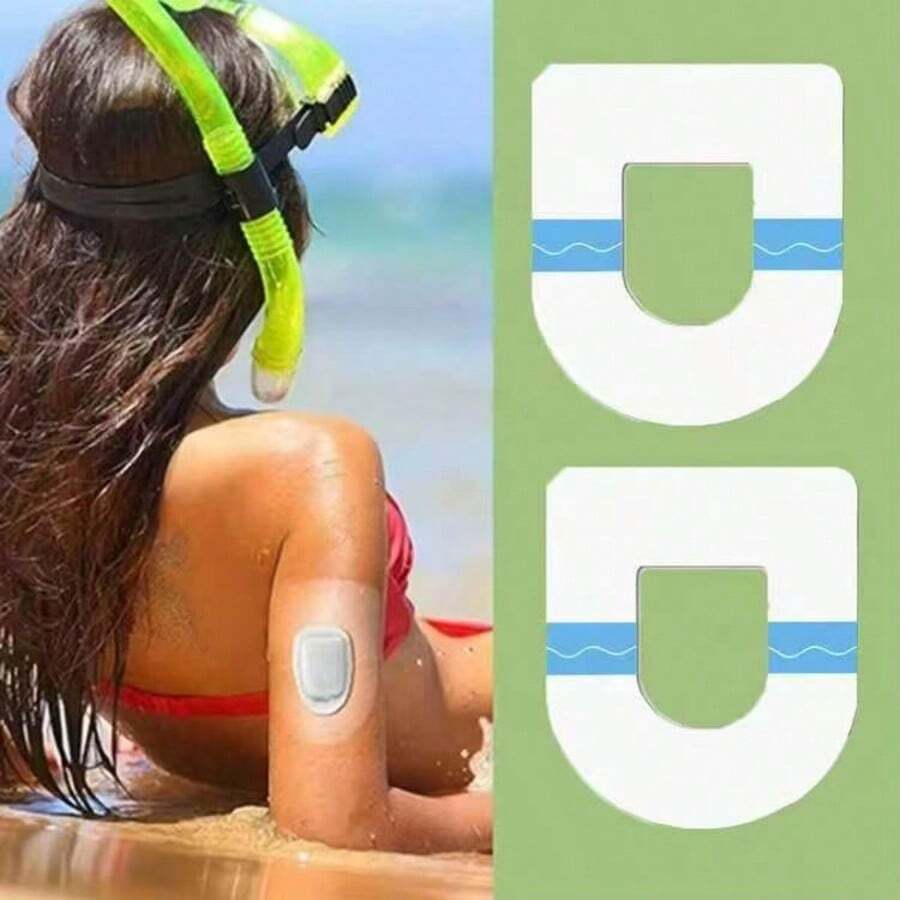 10Pcs Pre-Cut Sensor Adhesive Patches, Waterproof Sweatproof Low Irritation Fixing Stickers For Sports Daily Use (Only Patches, Sensor Not Included),Sensor Patch, Adhesive Sensor Sticker, Waterproof Fixing Patch, Sweatproof Sensor Tape - Multicolor - View 1