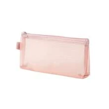 Small Mesh Makeup Bag, Portable Travel Nylon Zipper Makeup Brush Storage Pouch, Stationery Pencil Case, Home School Office Accessories Organizer Bag - View 12