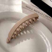 1pc Large Women's Banana Hair Clip With Back Comb, Suitable For Ponytail, Vertical Twist Hair Accessory - Multicolor - View 9