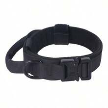 Tactical Dog Collar, Heavy Duty Nylon Dog Collar With Quick Release Buckle And Control Handle, Adjustable Pet Collar For Medium To Large Dog Training, Walking, Outdoor - Multicolor - View 2