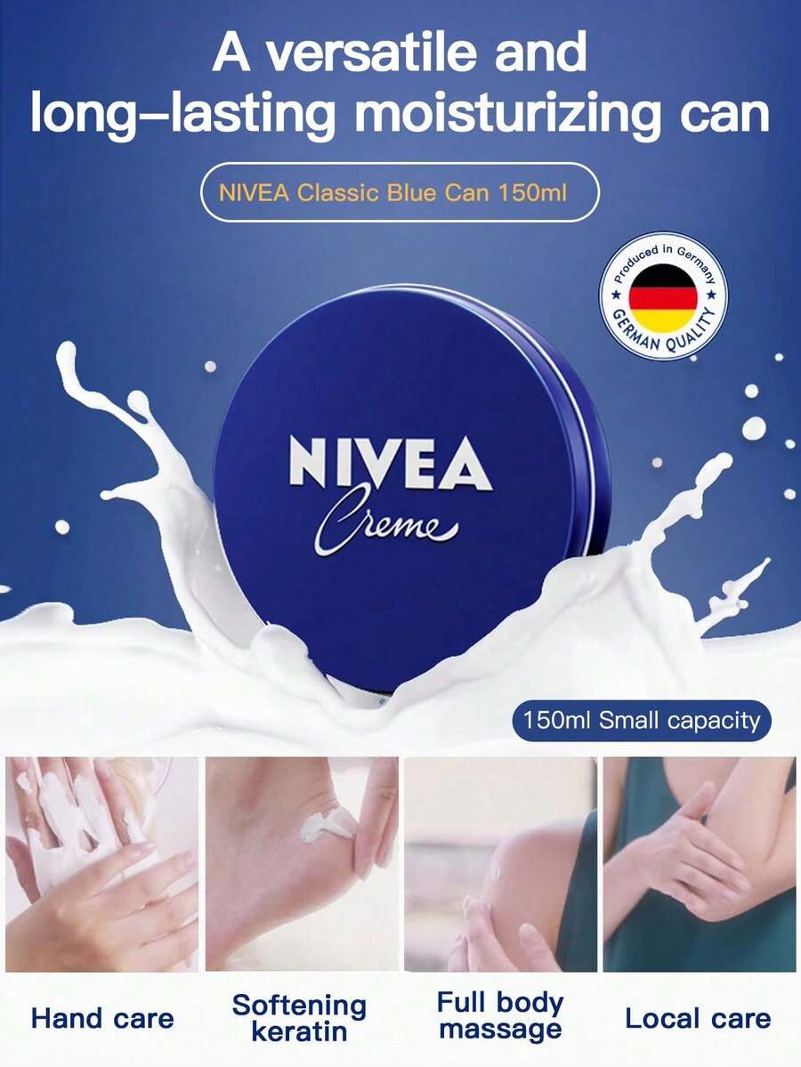 NIVEA Face Moisturizing Cream Small Blue Jar Body Lotion 150ml (Essence Nourishing Moisturizing & Hydrating) - 150ml - View 1