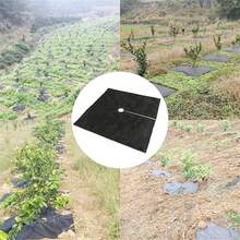 2pcs Square Control Fabric UV Resistant Ground Cover Mat For Vegetables And Fruit Trees Non-Woven Barrier Cloth - A - View 2