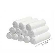 12 Rolls Elastic Pbt Bandage, Breathable, Stretchable, White Mummy Decoration Bandage For Halloween Gym Accessories Gym Bandages Sports Tape - White - View 9