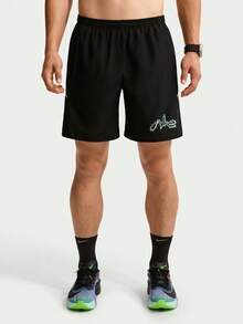 Nike Men's AS M NK DF MILER 7UL HBR SHORT Sports Woven Shorts IV5968-010 - Black - View 1