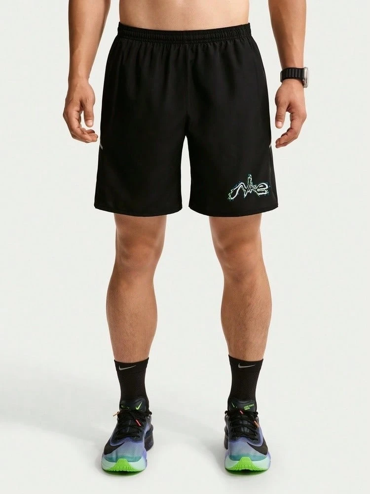 Nike Men's AS M NK DF MILER 7UL HBR SHORT Sports Woven Shorts IV5968-010 - Black - View 1