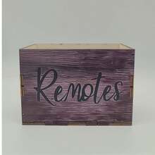 Wooden Desktop Storage Box, Cosmetic Organizer, Bathroom Storage Box, Living Room Remote Control Holder - A - View 6