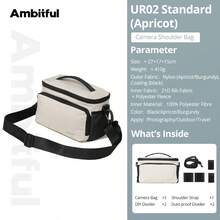 Ambitful UR02 Camera Shoulder Bag, Padded Strap Photography Messenger Bag With Adjustable Shoulder Strap And Removable Dividers, Portable Storage Bag For Mirrorless/DSLR Camera, Lenses And Photography Accessories - View 13