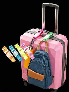 3pcs/Set Portable Buckle Adjustable Luggage Straps, Unisex, Suitable For Cruise, Camping, Outdoor, Beach, Travel And Back To School Essential Accessories, Practical Gift For Travel Lovers, 1pc - Multicolor - View 3