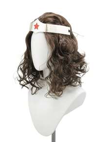 Voluminous Wavy Brown Costume Wig, Mid‑Length Hairpiece For Female Medieval Heroine Role‑Play,Halloween Cosplay - View 4