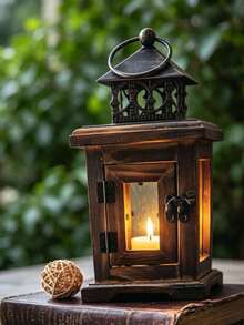 Acrylic Desktop Decor, Acrylic Craft, Desktop Ornament, Party And Home Atmosphere Decoration - Vintage Candlestick - View 2