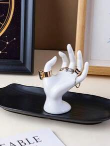 1pc Creative Exquisite Mannequin Hand Jewelry Display Stand, Multiple Styles Available, Hand Model Prop Creative OK Gesture Ring Holder Bracelet Display Rack Fake Hand Jewelry Photography Prop, Perfect For Vanity, Bedroom Desk, Store Counter, Used For Rings, Bracelets, Watches Storage And Decorative Display - 1PC - View 9