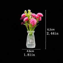 迷你人造康乃馨花瓶裝飾品 可愛汽車內飾裝飾 - A - 查看 11