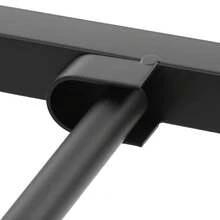 XIANXUS Wall Mounted Display Rack Scarf Rack Scarf Display Stand Bathroom Hanging Rack - Black - View 11