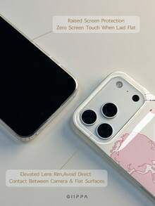 GIIPPA 1件客製化情侶姓名手機殼，個性化手機殼，適用於 iPhone 18/17/16/15/14/13/12/11 Pro Max Air，返校禮物、畢業禮物、情人節禮物、生日禮物 - 彩色 - 查看 6