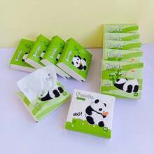 1/2/4/8/16 Kemasan [60 Lembar Per Kemasan] Tisu Wajah Bermotif Panda Tangyuan, Tisu Wajah Bermotif Kemasan Kecil, Tisu Wajah Kemasan Kecil Portabel, Perlengkapan Perjalanan, Kerja, Belanja, Sekolah [Warna Acak] - Beraneka warna - View 7