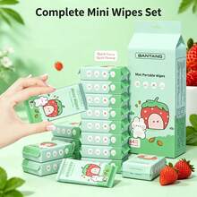 Mini Portable Non-Woven Wet Wipes, Suitable For Daily Item Cleaning (For Item Cleaning, Not For Body Part Cleaning) - Multicolor - View 2