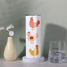1, 20oz Straight Cup, With A Lid And Straw Included.Durable And Suitable Car Cup Holders, It Is Best, Teachers' Day, Valentine's Day And Birthdays, Car Drink Holder, Travel Cup, Straight Tumbler, Modern Drinkware - Style Insulated Vacuum Cup - View 6