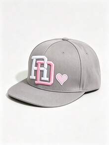 1 buah Topi Snapback Bordir Hati Monogram FD Warna-warni, Topi Visor Datar Bernapas untuk Pria dan Wanita, Gaya Hip Hop, untuk Pemakaian Sehari-hari - Berbagai gaya - View 15
