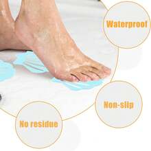 12pcs Bathtub Stickers Non-Slip With Scraper, Shell-Shaped Bathtub Safety Shower Mat, Adhesive Stickers For Bathroom Bathtub, Shower Floor - A - View 5