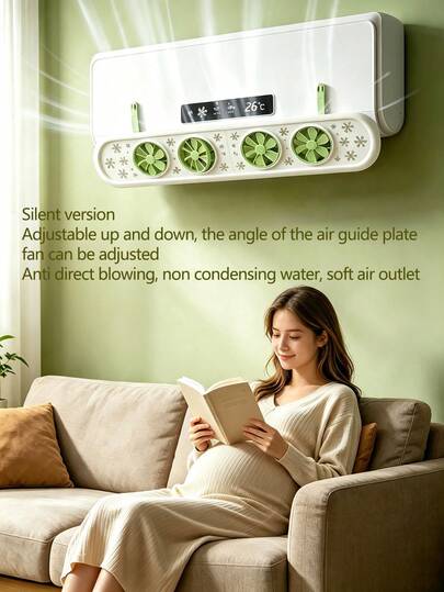Air Conditioner Air Deflector, Anti-Direct Blow Air Guide, Office Air Deflector, Hanging Air Deflector, Wall-Mounted Air Deflector, Ultra-Quiet Central Air Conditioner Cabinet Air Outlet Deflector