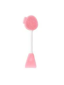Sikat Pembersih Wajah Silikon Dua Ujung & Aplikator Masker Baru, Spatula Masker Lumpur Penghapus Makeup 2-in-1, Alat Kecantikan Perawatan Kulit - MultiWarna - View 8