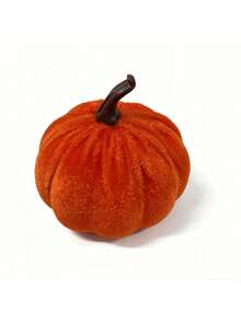 Artificial Pumpkin Thanksgiving Halloween Autumn Colorful Pumpkin Decor Props Velvet Pumpkin - Multicolor - View 6