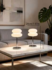 Modern Minimalist LED Mushroom Table Lamp, USB Powered, 3 Adjustable Color Modes, Suitable For Bedroom, Desk, Living Room, Dorm Decor - 1 Piece - View 6